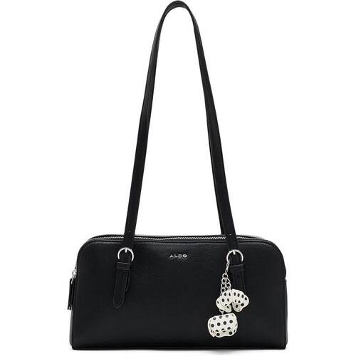 代购ALDO女士单肩包可调节肩带单层收纳锁扣日常携带黑色