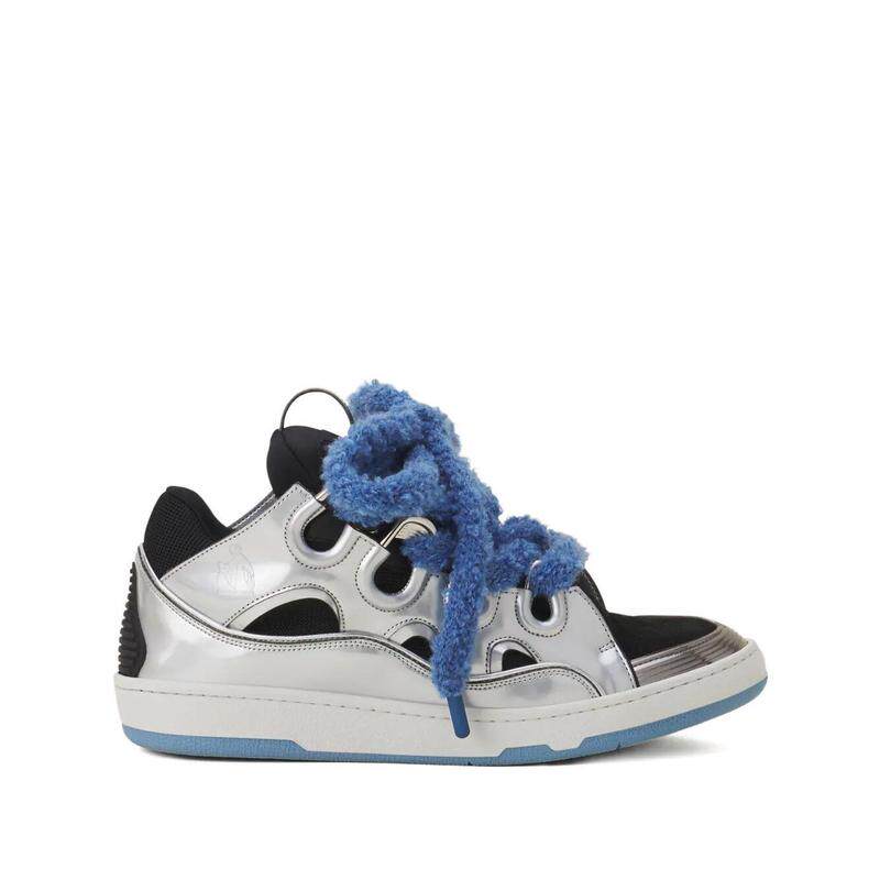 代购LANVIN浪凡男士休闲鞋轻量耐磨缓震运动鞋低帮系带板鞋