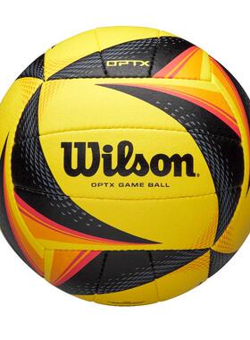 代购Wilson威尔胜排球比赛专用高弹性稳定飞行耐磨表面黄色黑色