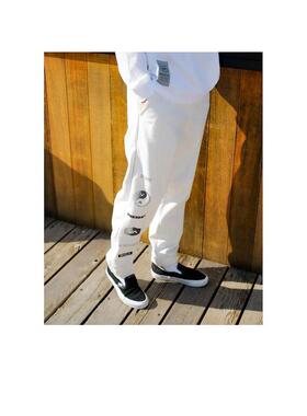 代购Quiksilver男士休闲裤保暖透气白色束脚户外日常长裤潮流
