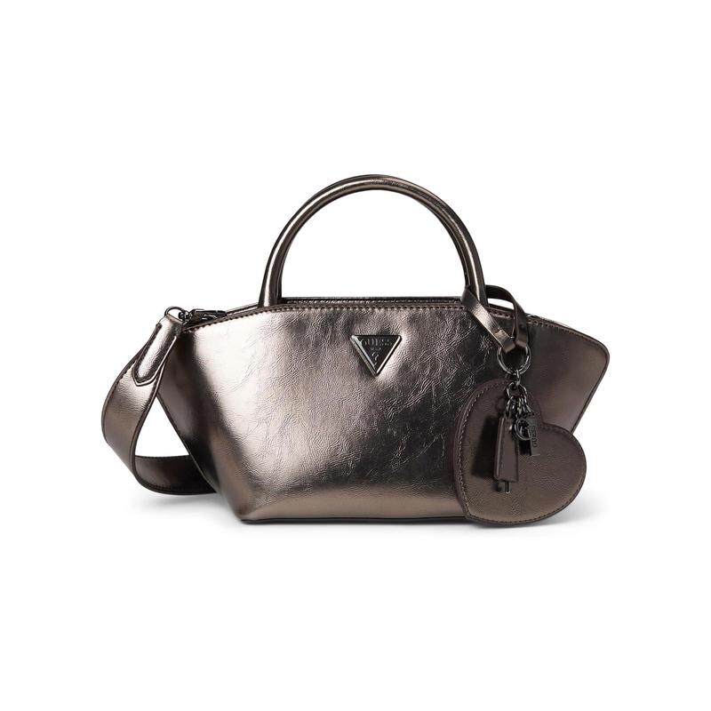 代购GUESS女士单肩包拉链闭合多隔层收纳双顶部手柄外置拉链口袋