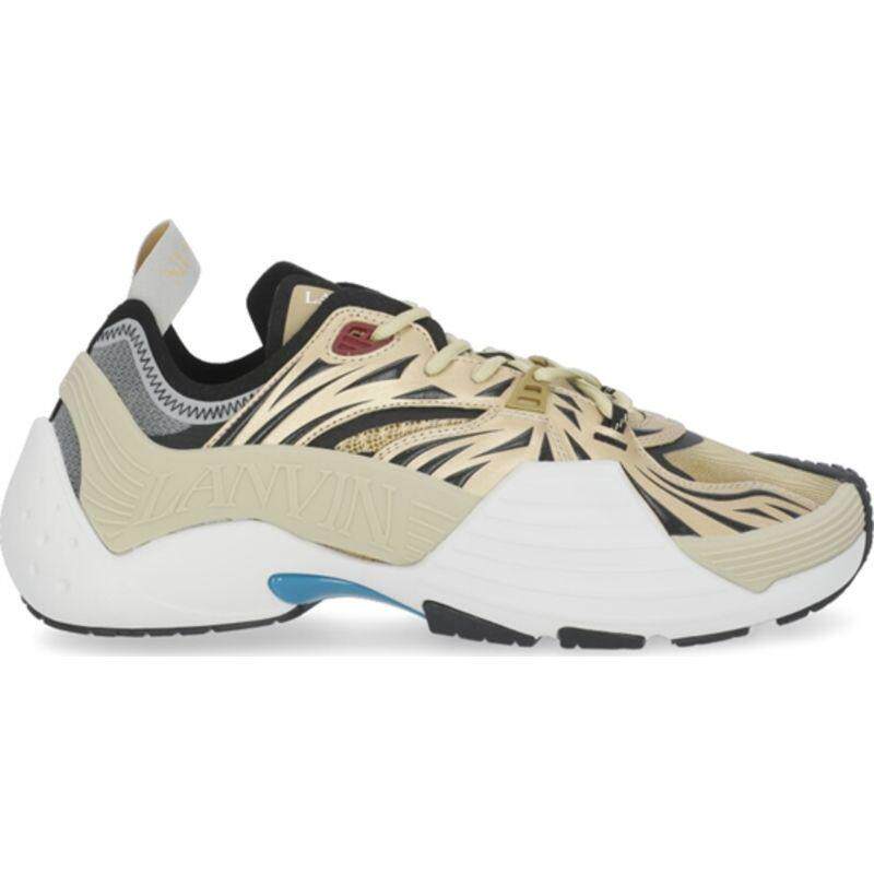 代购LANVIN浪凡男士越野跑鞋缓震回弹耐磨运动鞋低帮系带户外鞋