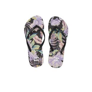 代购Quiksilver女士人字拖轻便耐磨防滑耐候性印花EVA橡胶