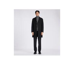 代购LANVIN浪凡男士大衣保暖防风毛呢双面秋冬通勤外套爆款简约