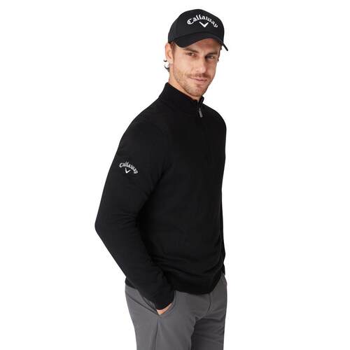 海外代购Callaway/卡拉威男士高尔夫上装防风防泼水半拉链保暖