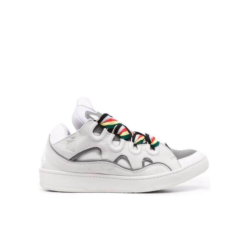 代购LANVIN浪凡男士休闲鞋耐磨轻量缓震运动鞋低帮系带时尚鞋