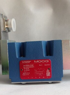 MOOG穆格货号D634-319C直动式DDV阀型号R40KO2M0NSP2美国产原装