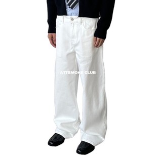 Cleanfit巴家基础白色2021m直筒牛仔裤 美式 vintage裤 ATTOAISM