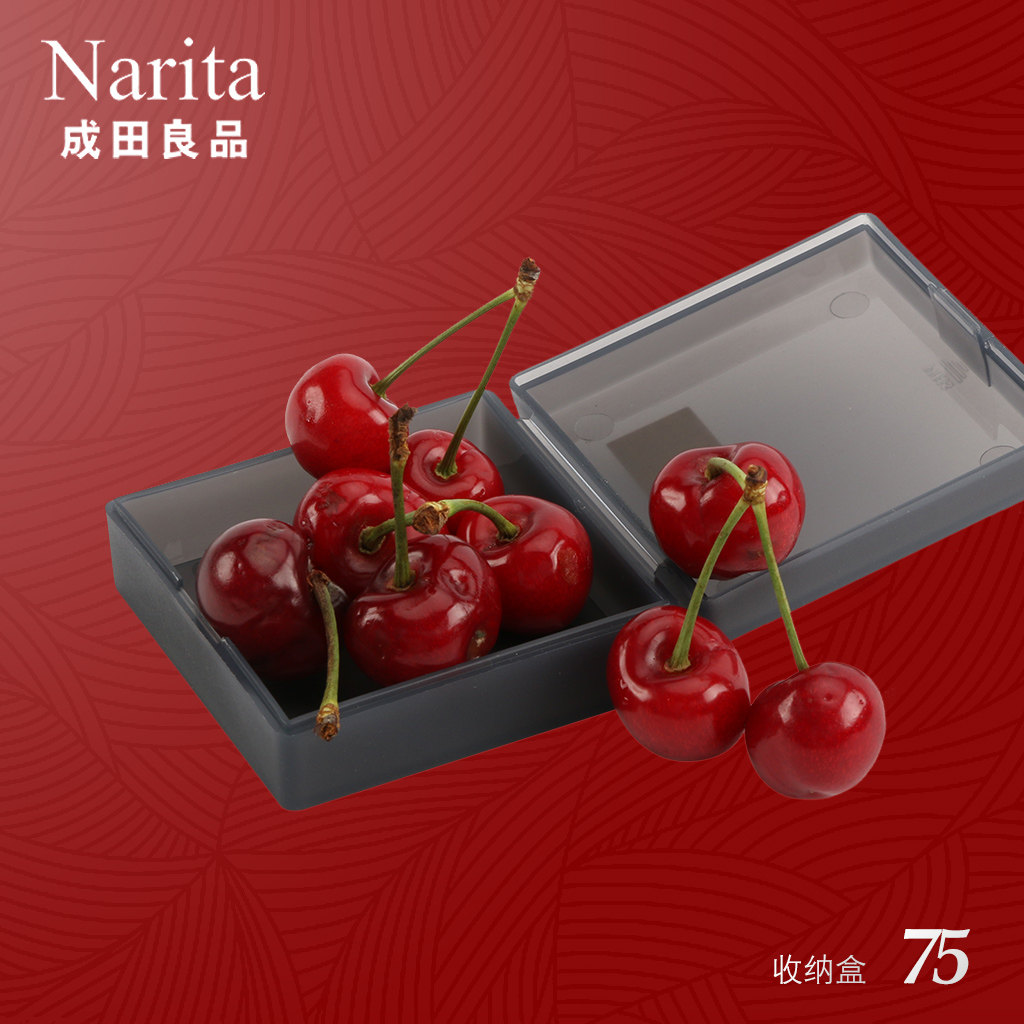 成田良品小号迷你收纳盒 小物品首饰收纳 磨砂白色灰色 塑料材质