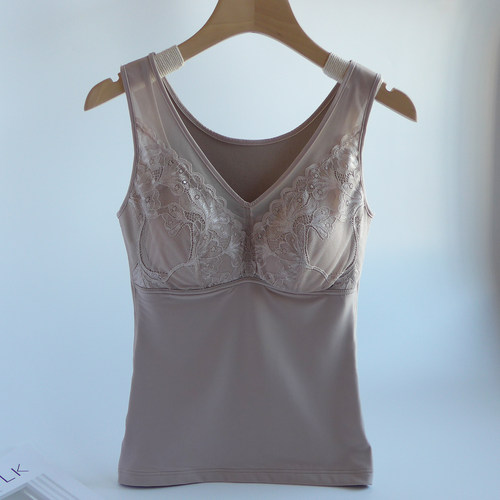 冬季保暖防寒加厚带胸垫背心