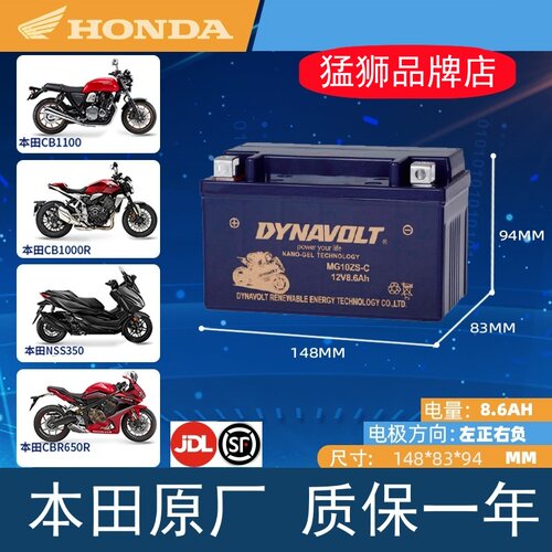 本田佛沙FORZA250300猛狮电瓶