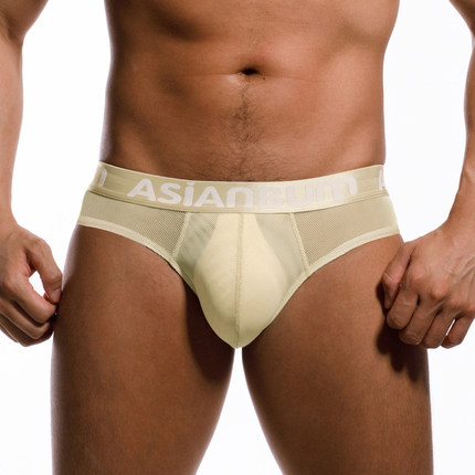 【拍3件69/5件99】Asianbum透气大网眼半透明性感情趣夜店三角裤