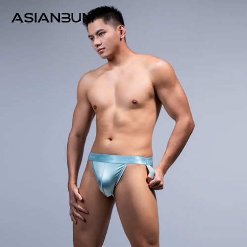 Asianbum漏臀性感低腰丝滑双丁裤