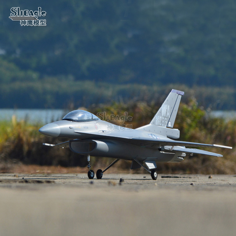 神m鹰模型 70MM F16遥控航模飞机 固定翼战斗机 EPO 涵道飞机战隼
