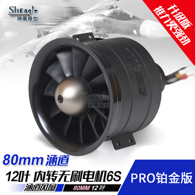 FMS6S升级版80涵道12叶动平衡好