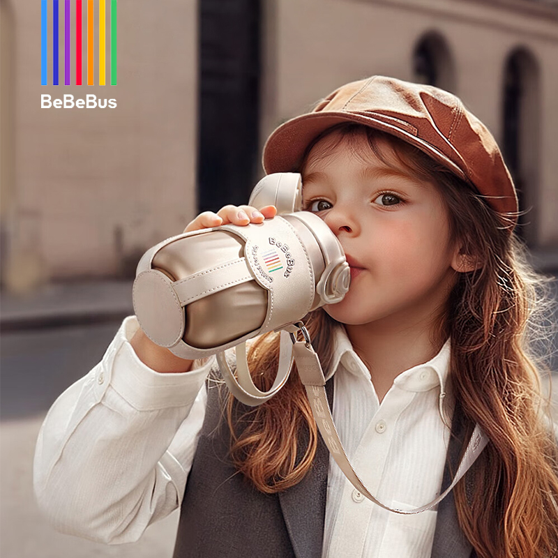 BeBeBus钻光宝宝保温杯婴幼儿童便携吸管杯1-3岁以上直饮杯水杯