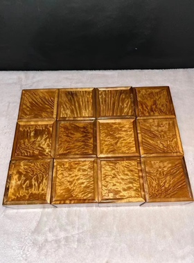 仙知古作金丝楠木小叶桢楠龙胆纹茶叶盒茶叶罐实木收纳盒精品送礼