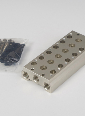 7V0500M1F 2F3F 4F5F6F7F8F汇流板亚德客电磁阀底座7V100M 7V200M