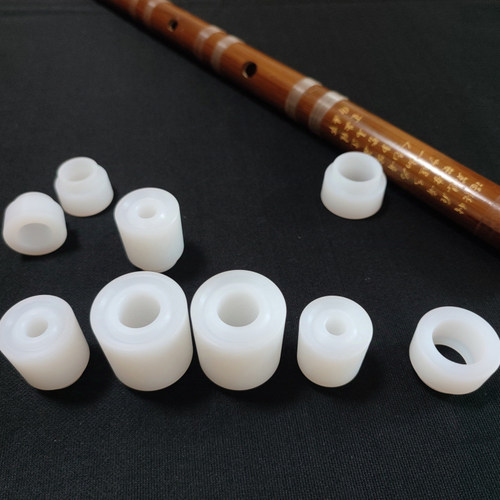 笛箫配件笛头笛尾牛角塑料件坚笛竹笛子镶角凸型白玉色镶头装饰件