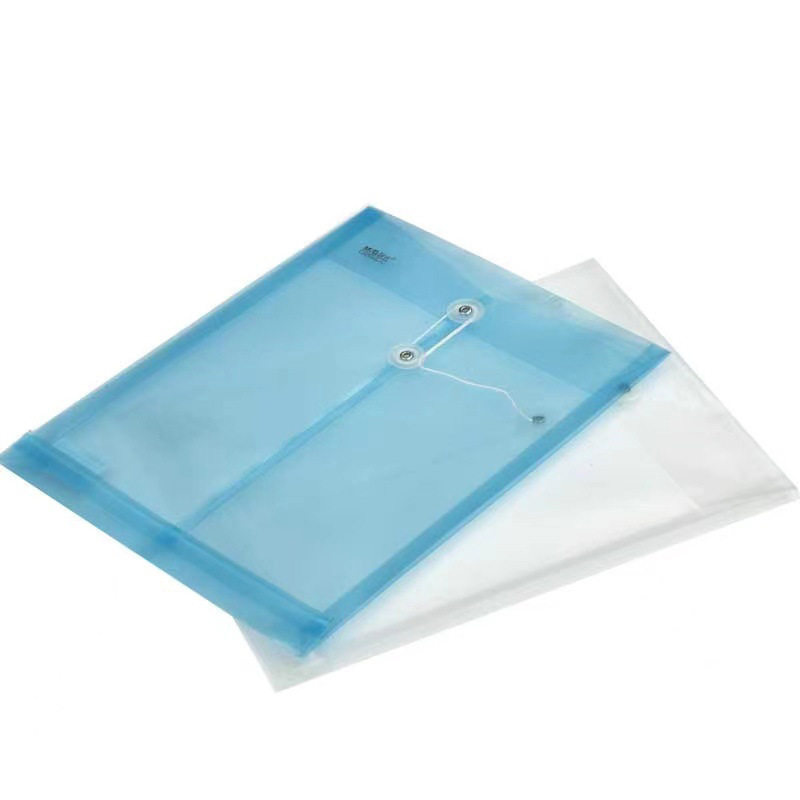 晨光半透明档案袋ADM94518竖式线扣A4绕绳学生试卷公文件袋