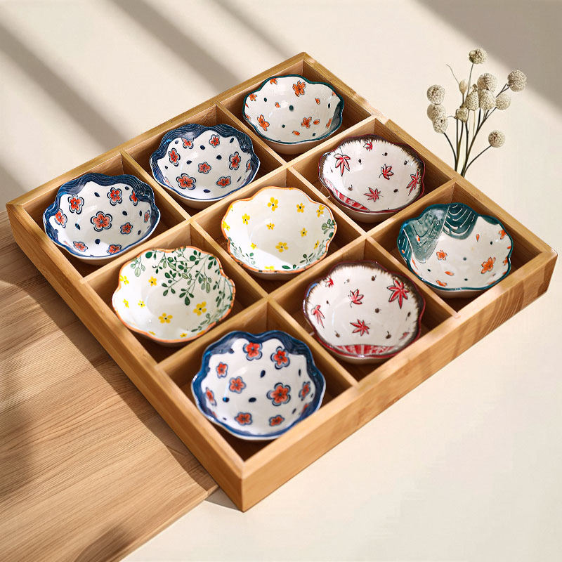 围炉煮茶四宫格火锅托盘九宫格干果盘茶点盘新年点心盘水果零食盘