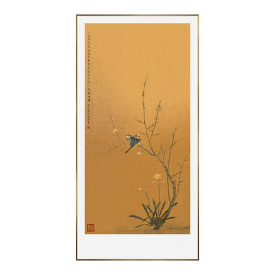 新中式宋代美学高端金箔工艺挂画