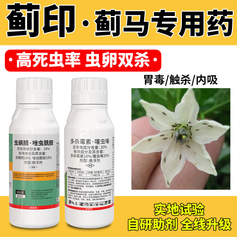 蓟马效特专用药虫卵双杀果树茄子辣椒多杀霉素唑虫酰胺豆角杀虫剂