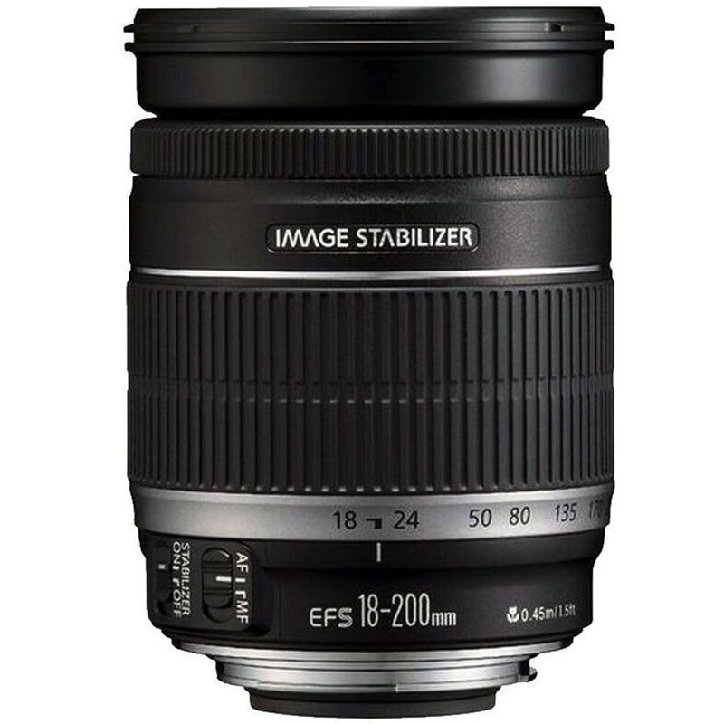 单反相机镜头EF-S 18-200mm f/3.5-5.6 IS 远摄变焦镜头