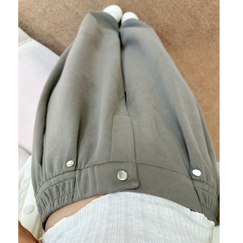 军绿美式复古运动裤女秋季2025新款慵懒垂感宽松显瘦阔腿休闲拖地