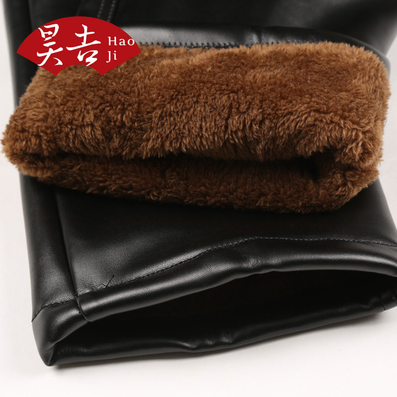 Pantalon cuir homme droit pour hiver - Ref 1480114 Image 4