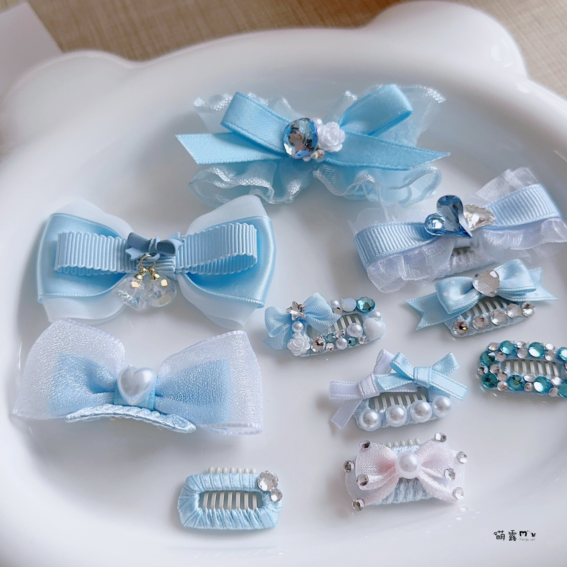 约克夏泰迪狗狗夹子宠物发饰