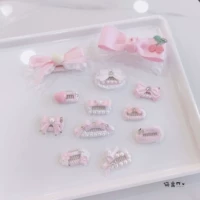 Кличка Pet Hair Clip Princess Powder, Broken Hair Clip BB Teddy Yorkson Malzis Dog Clip Card карточка карточка