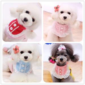 宠物围兜口水巾 田园风围嘴 泰迪比熊约克夏宠物狗狗可爱围嘴扮萌