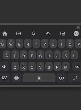 小圆 苹果安卓官方百度手机输入法极简皮肤9/14/18/26键智能双色