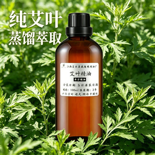 艾叶精油居家全身按摩纯草本萃取