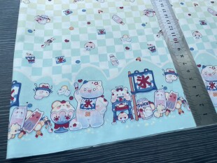 【60支棉】小熊刨冰OB11棉花娃娃BJD娃衣布料定位柄图Lolita布料