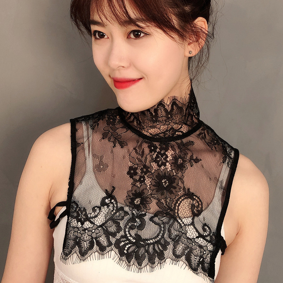 衬衣领配饰假领蕾丝睫毛立领  衬衫假领子女百搭假领春夏季配毛衣