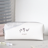 日系笔袋复古双层小众笔袋ins风简约小雏菊初中生高中生文具盒