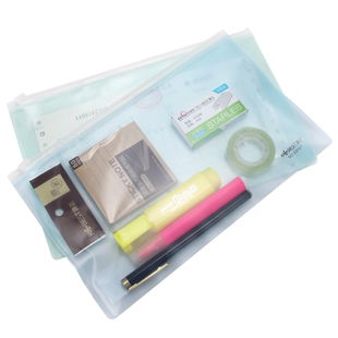 康百加厚PP文件袋增值税发票收纳袋拉链袋票据袋资料袋票据夹送货单发货单收纳袋子透明定制定做印刷LOGO文字