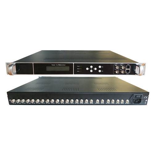 12DVBS2/DVBT ISDBT DVBC转IP酒店前端数字IPTV系统/RF射频调制器