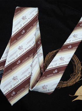 【剡原手作】枫言诗原创JK/DK手打短款领带百搭上衣衬衫帅气配饰