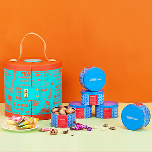 法蒂欧浪漫巴黎开心果坚果礼盒高端铁罐装商务礼品送长辈送亲戚