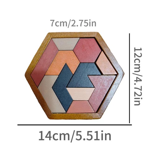 七巧板木制积木益智智力玩具儿童拼图几何