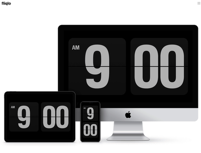 [Mac/win10/时钟屏保]Fliqo翻页时钟屏保支持Mac支持Windows
