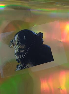 暗黑世界带面罩的机械化人类游戏角色电脑贴画汽车个性贴纸防水