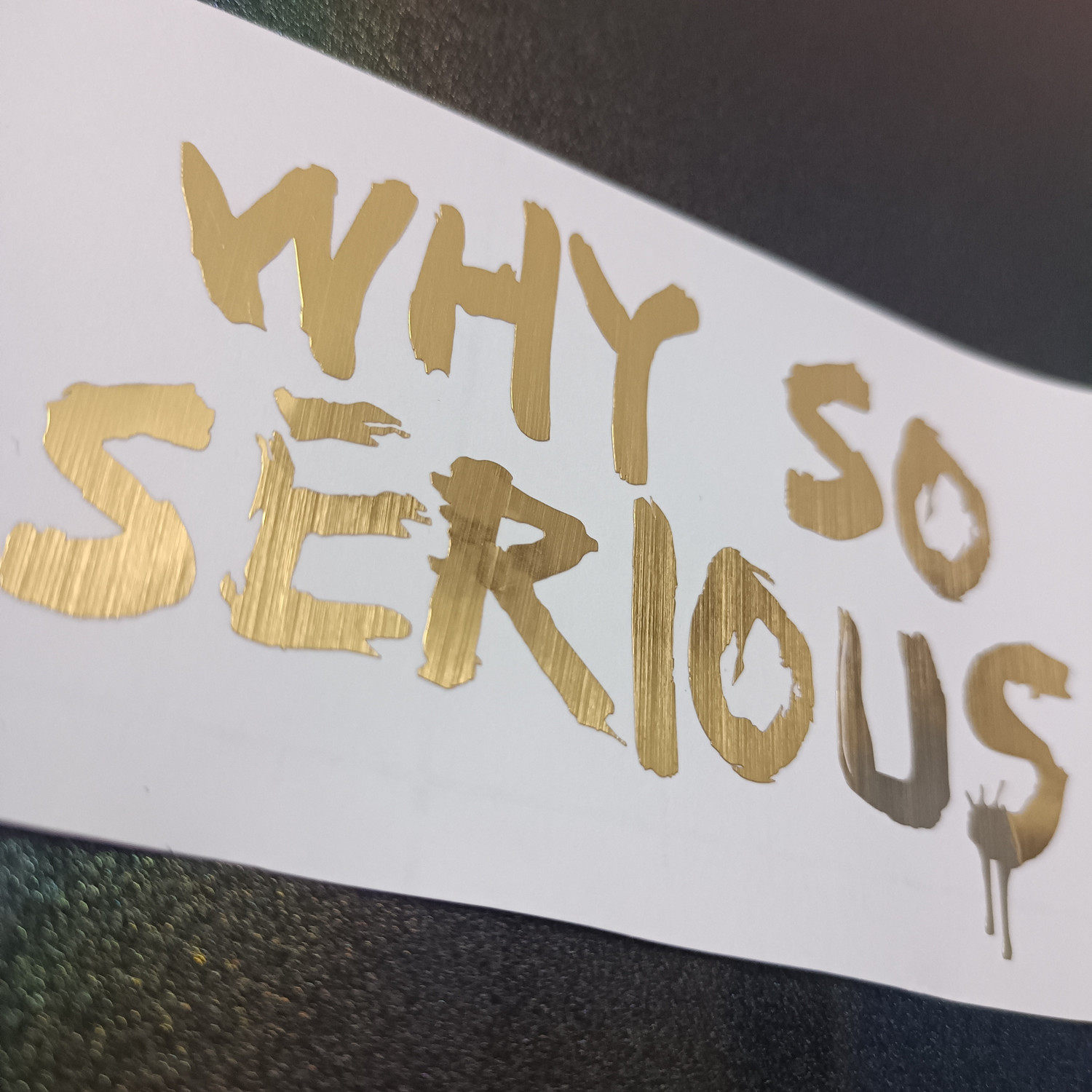 小丑个性车贴创意摩托车电动车头盔贴纸防水why so车窗金属色贴纸