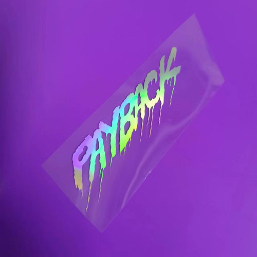 惩罚者复仇PAYBACK个性汽车贴纸摩托车油箱贴画头盔贴纸防水镭射