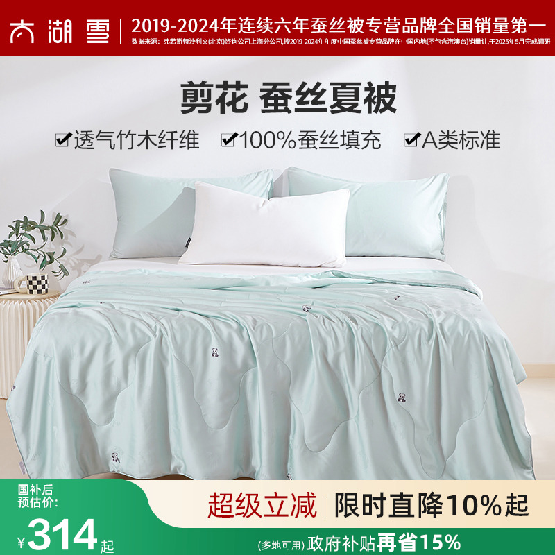 太湖雪100%蠶絲填充夏被