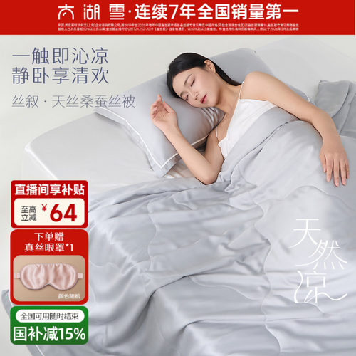 太湖雪100%蚕丝填充夏被