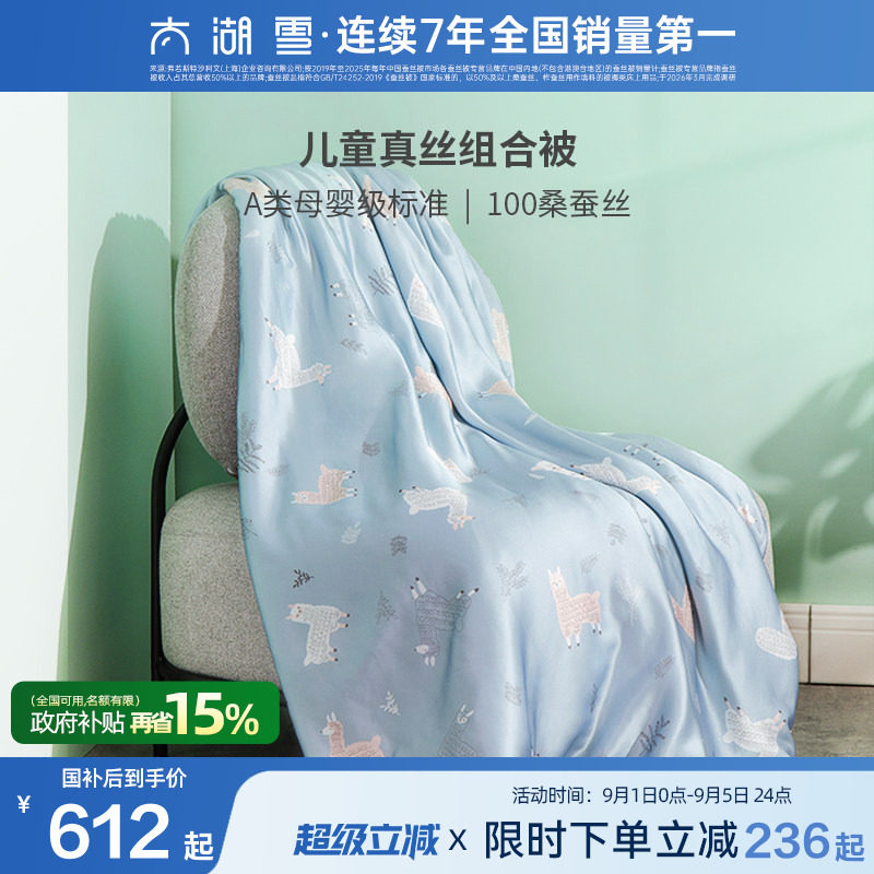 太湖雪100%桑蚕丝被夏凉被薄款图片